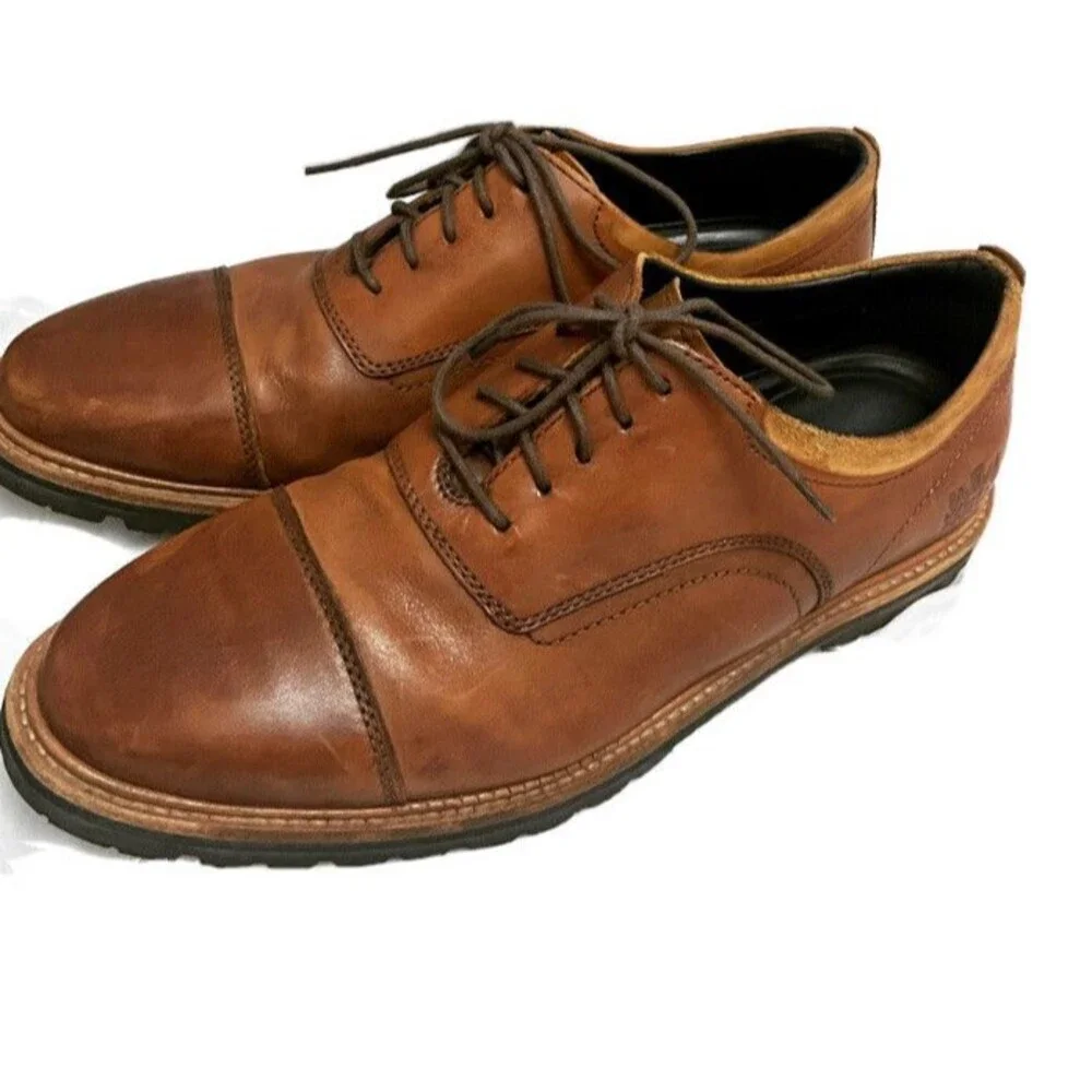 COLE HAAN Oxford shoes GRAND 360 Me Cap grand  C34138 BROWN Size 7 1/2 FAST SHIP